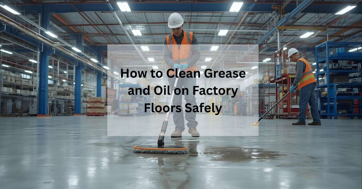 How to Clean Grease and Oil on Factory Floors Safely