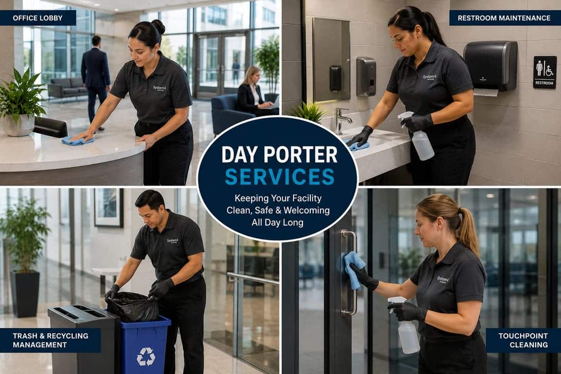 Day Porter Tasks for Delaware Facilities Commercial day porter tasks for daytime facility cleaning in Delaware